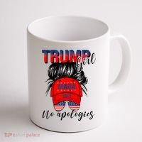 Trump Girl No Apologies Patriotic American Coffee Mug thumb 1