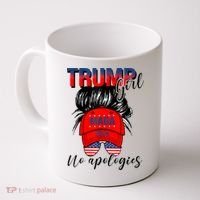 Trump Girl No Apologies Patriotic American Coffee Mug thumb 0
