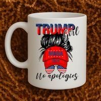 Trump Girl No Apologies Patriotic American Coffee Mug thumb 2