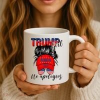 Trump Girl No Apologies Patriotic American Coffee Mug thumb 3