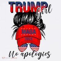 Trump Girl No Apologies Patriotic American Women's Tank Top thumb 5