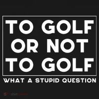 ⛳ To Golf Or Not To Golf What A Stupid Question Ornament thumb 1