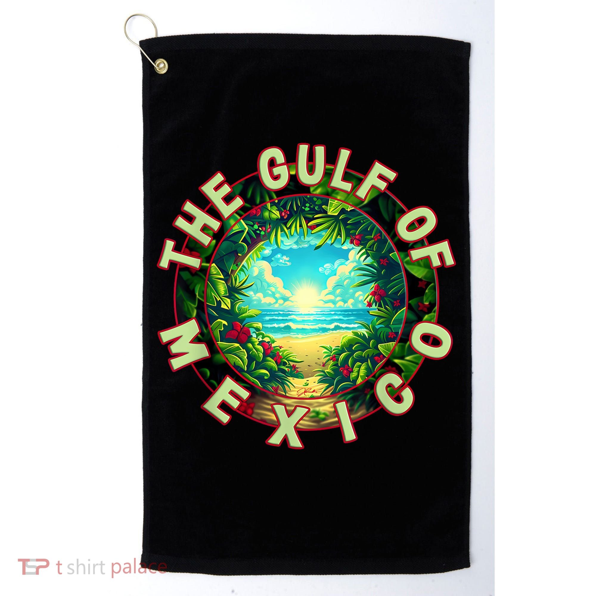 The Gulf Of Mexico Beach Golf Towel