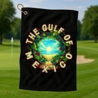 The Gulf Of Mexico Beach Golf Towel thumb 1