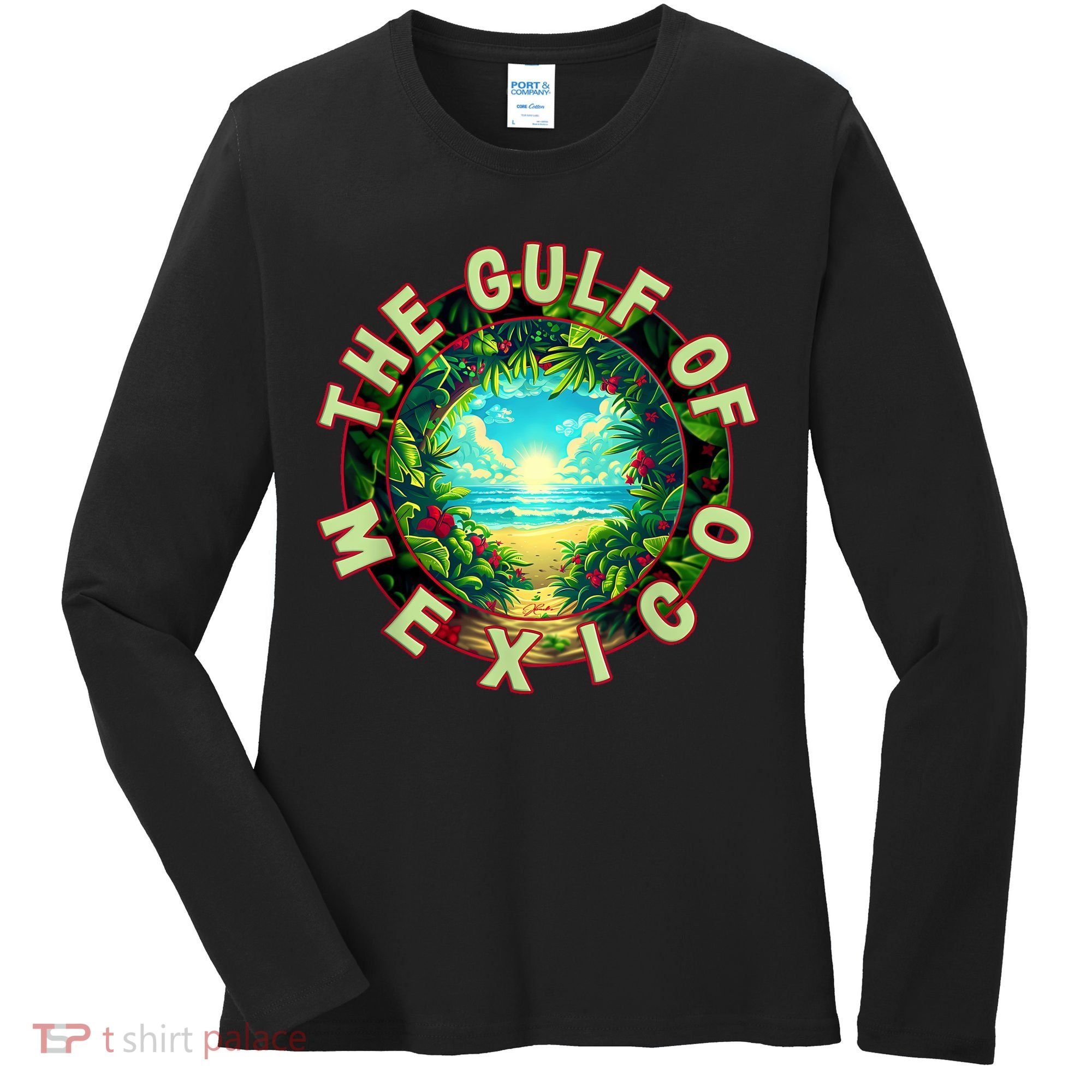 The Gulf Of Mexico Beach Women's Long Sleeve Shirt