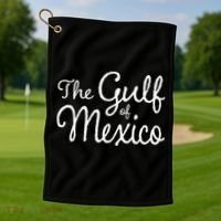 The Gulf Of Mexico Gift Golf Towel thumb 1