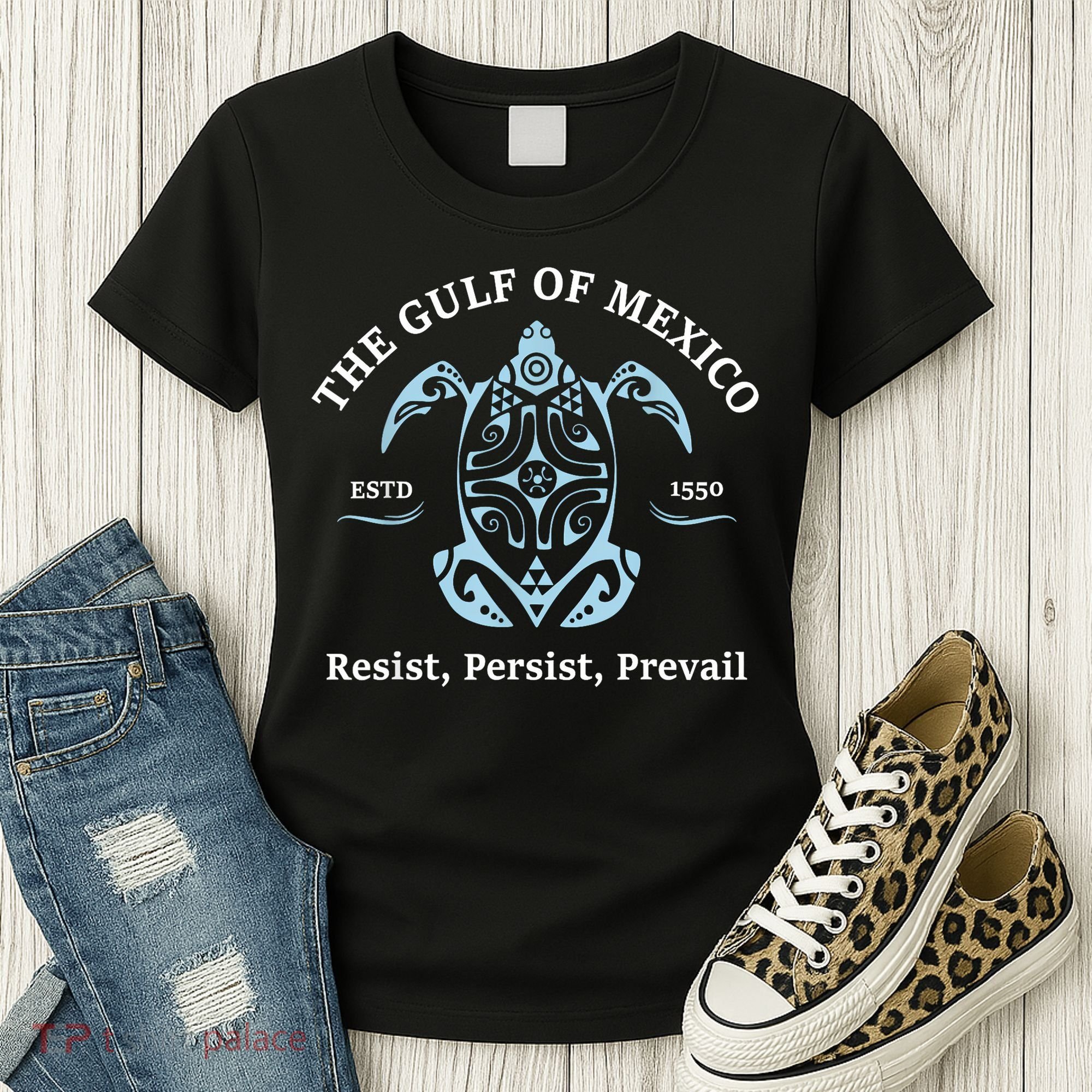 The Gulf Of Mexico Resist Persist Prevail Women's T-Shirt
