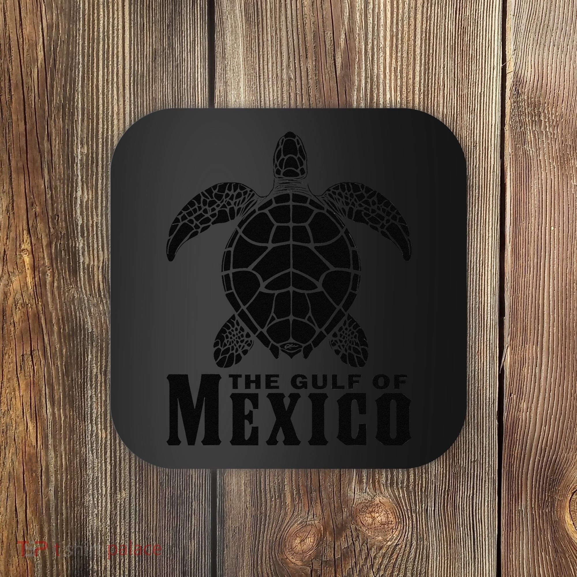 The Gulf Of Mexico Sea Turtle Beach Gift Coaster