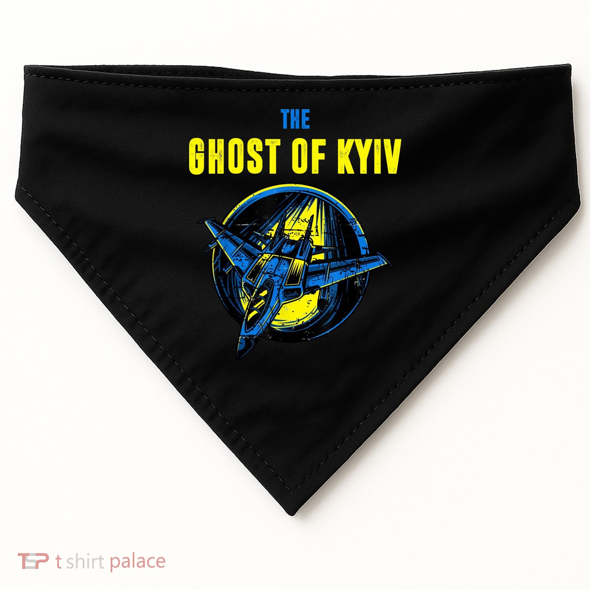 The Ghost Of Kyiv Ukraine USA-Made Doggie Bandana