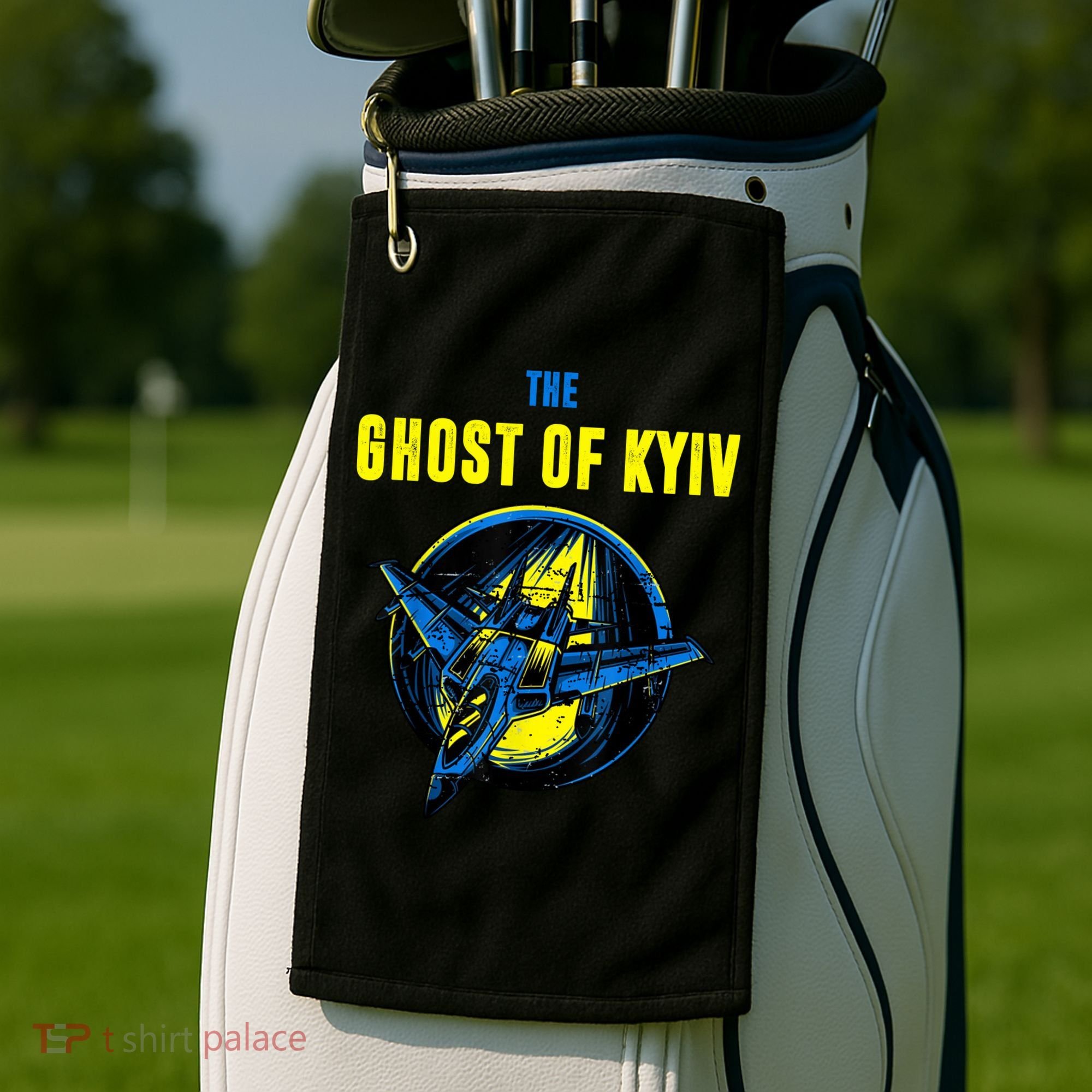 The Ghost Of Kyiv Ukraine Golf Towel