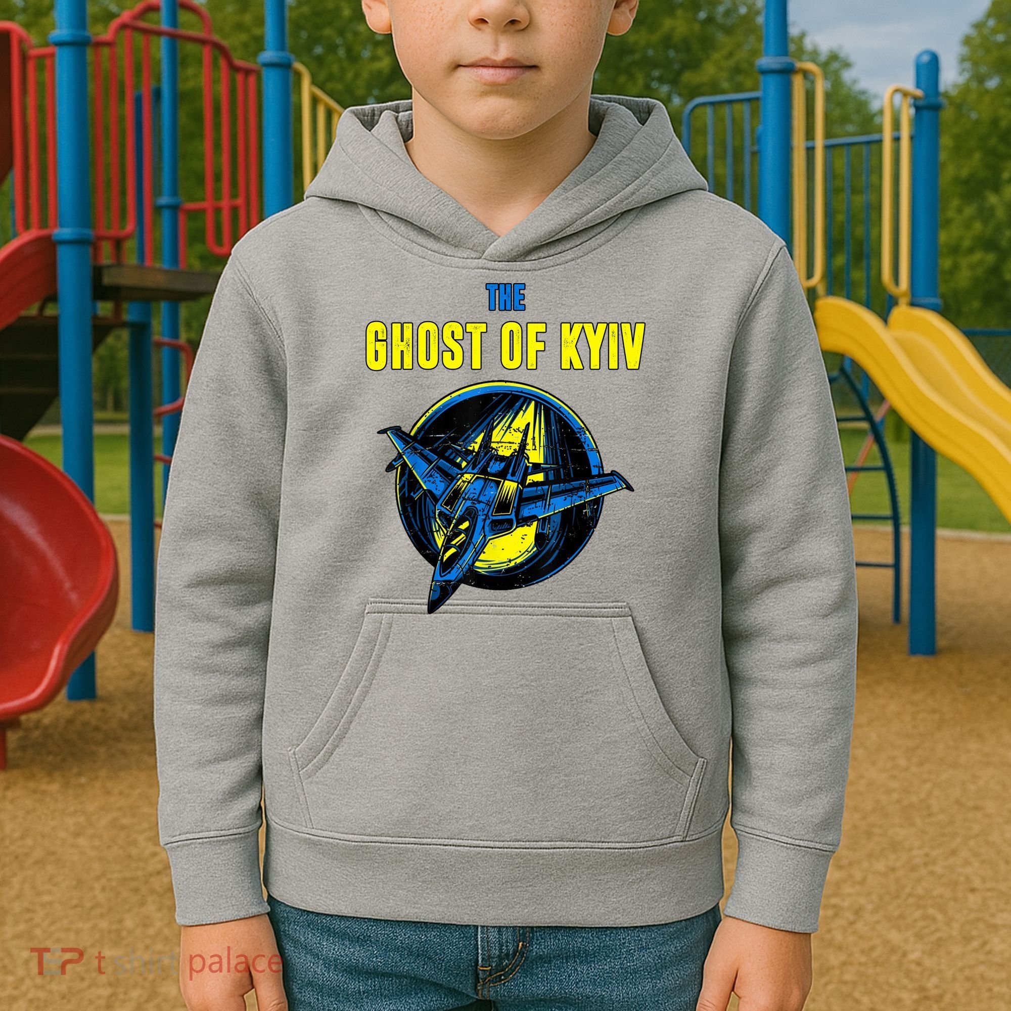 The Ghost Of Kyiv Ukraine Kids Hoodie
