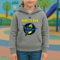 The Ghost Of Kyiv Ukraine Kids Hoodie thumb 3