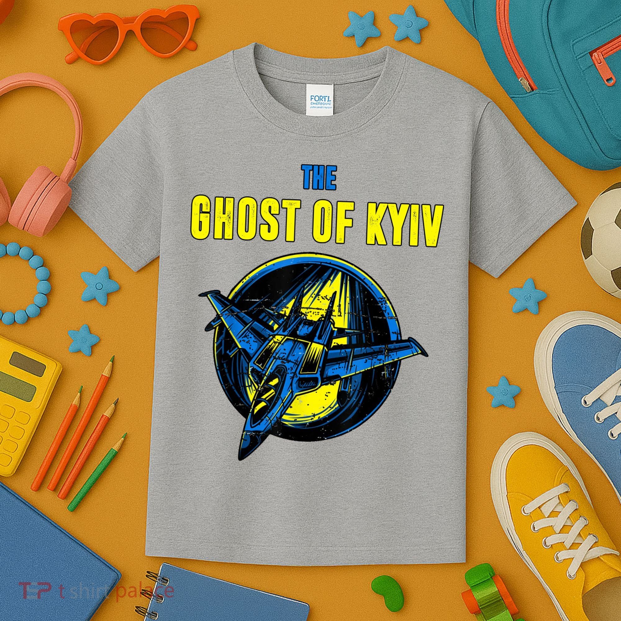 The Ghost Of Kyiv Ukraine Kids T-Shirt