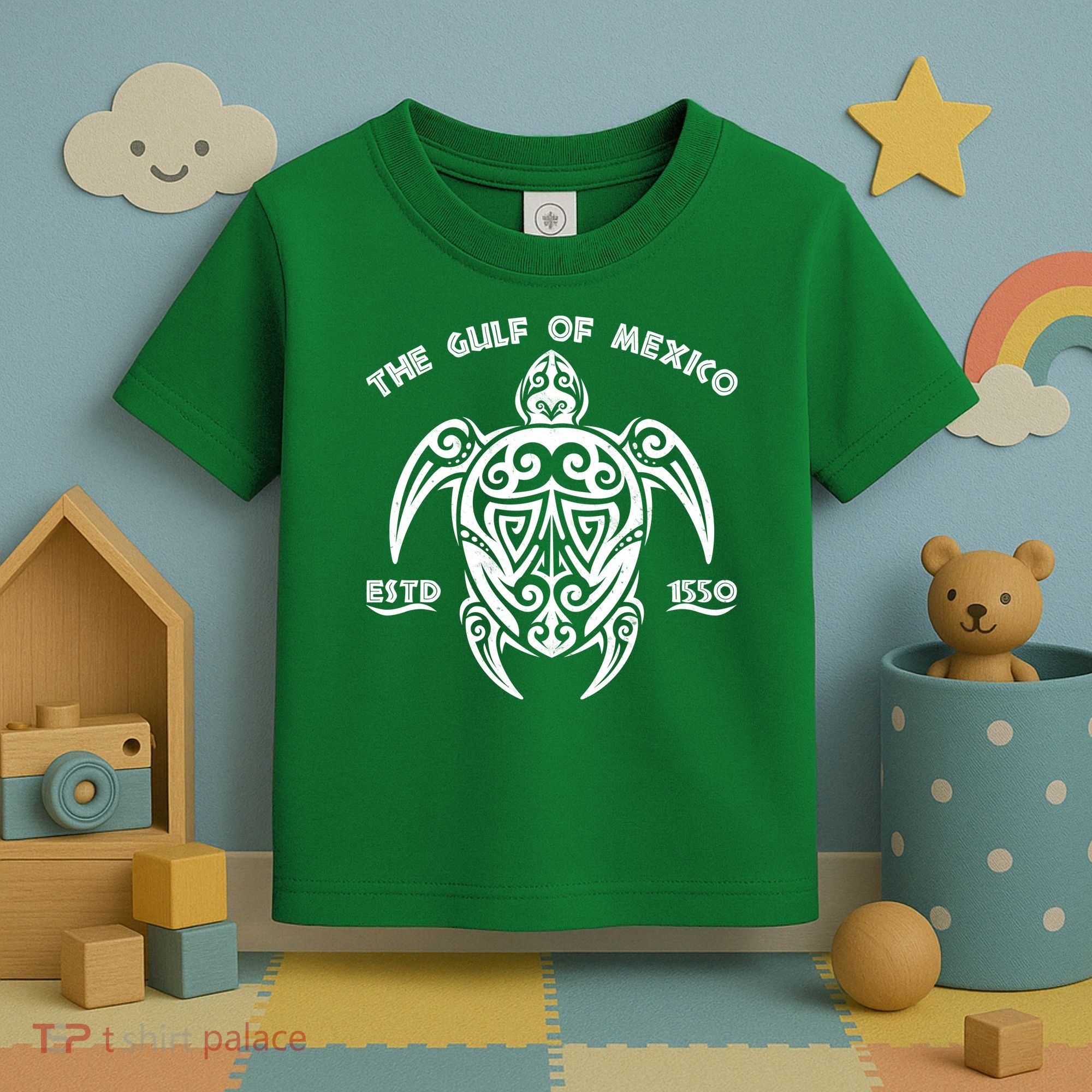 The Gulf of Mexico ESTD 1550 Turtle Toddler T-Shirt