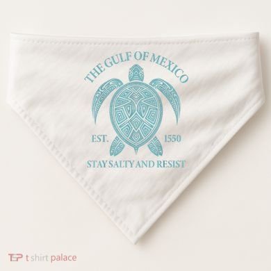 the Gulf of Mexico turtle USA-Made Doggie Bandana