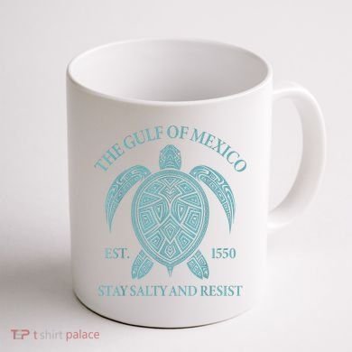 the Gulf of Mexico turtle Coffee Mug back