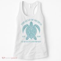 the Gulf of Mexico turtle Women's Tank Top thumb 0