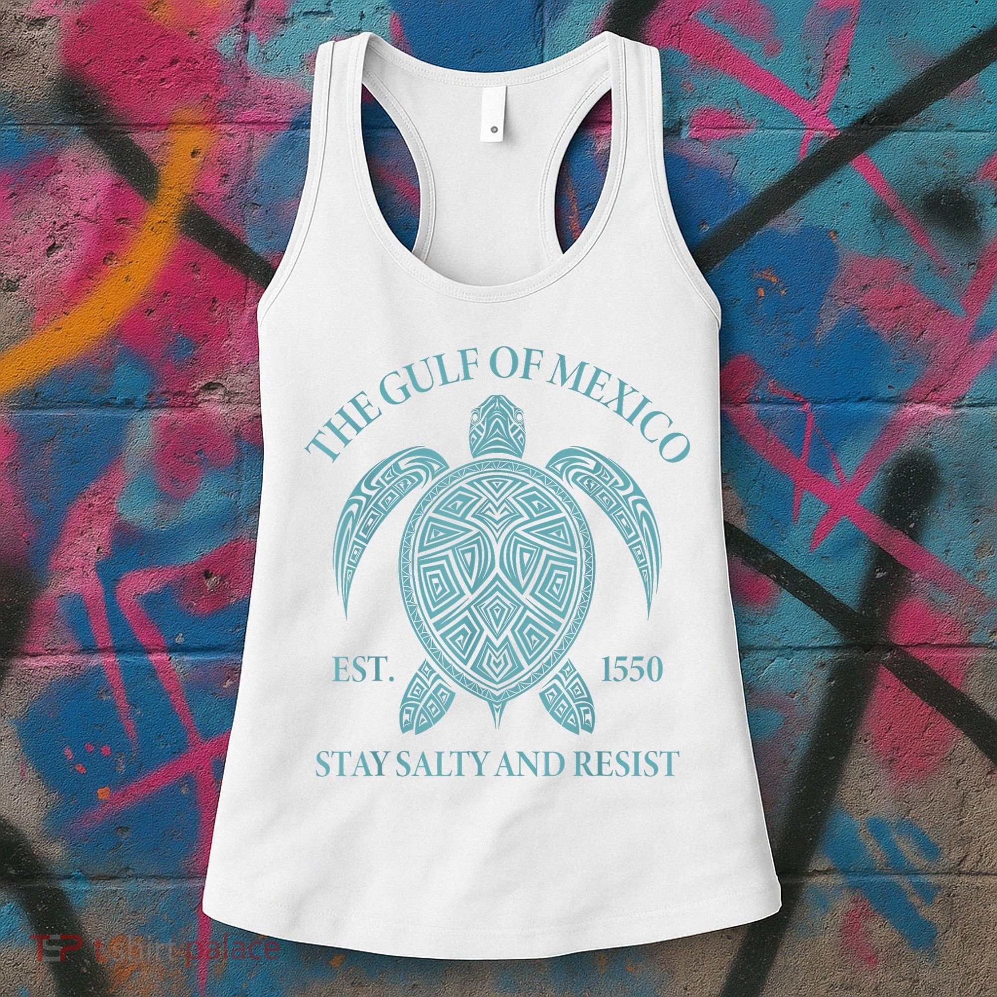 the Gulf of Mexico turtle Women's Tank Top