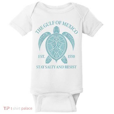 the Gulf of Mexico turtle Baby Bodysuit