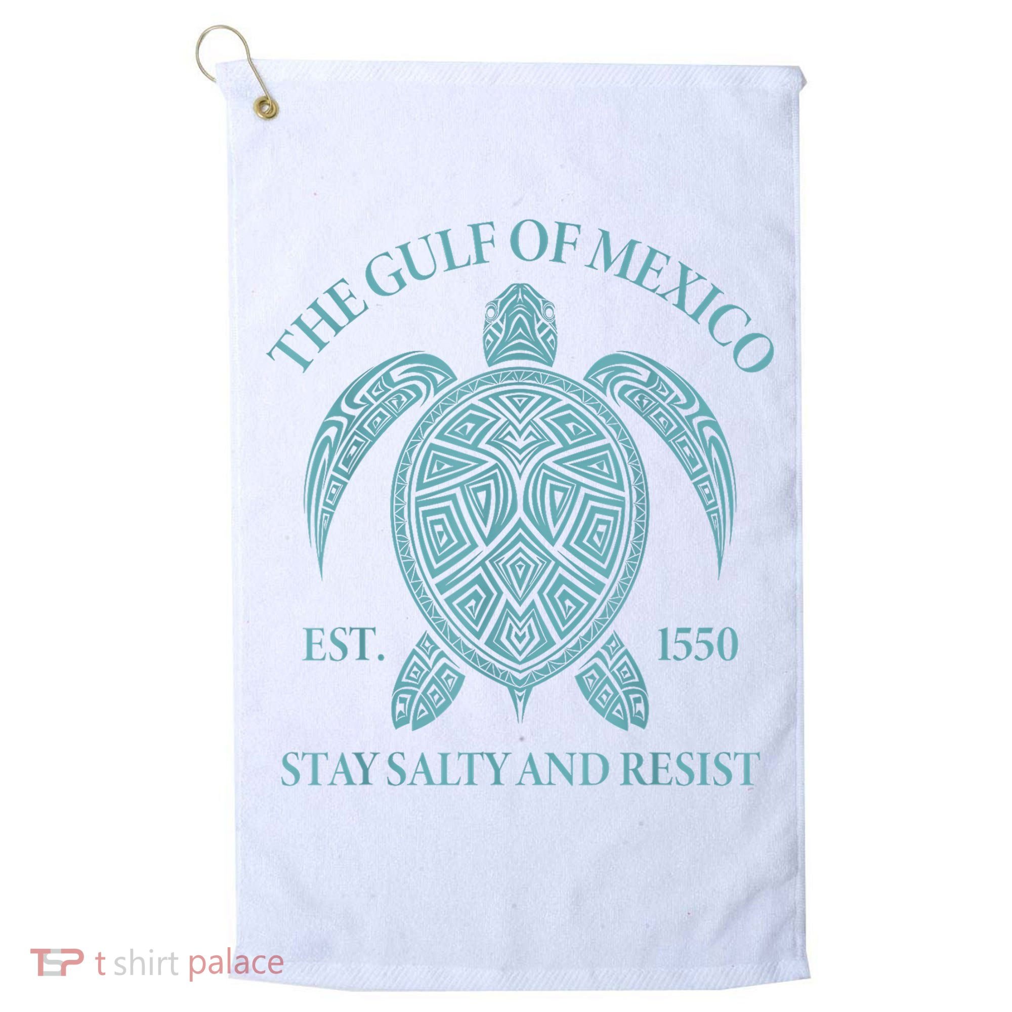 the Gulf of Mexico turtle Golf Towel
