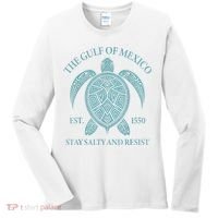 the Gulf of Mexico turtle Women's Long Sleeve Shirt thumb 0