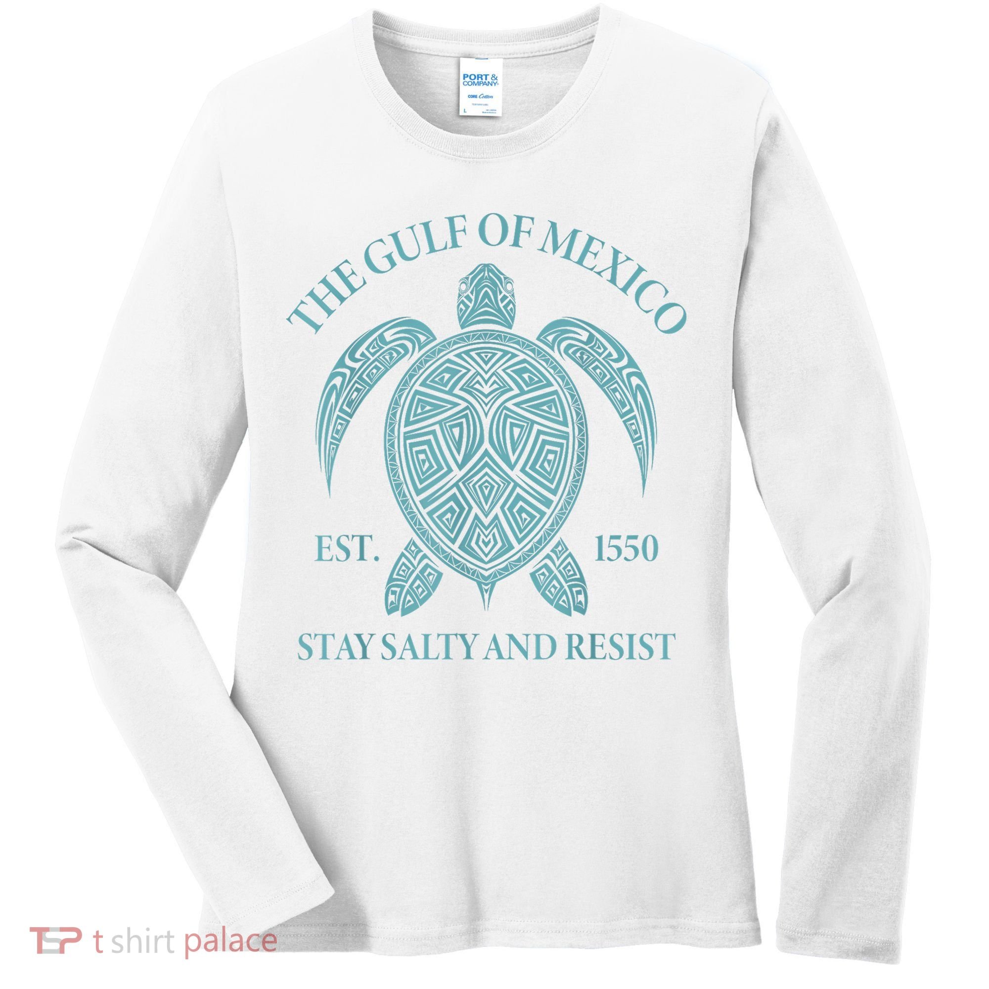 the Gulf of Mexico turtle Women's Long Sleeve Shirt