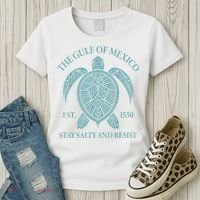 the Gulf of Mexico turtle Women's T-Shirt thumb 3