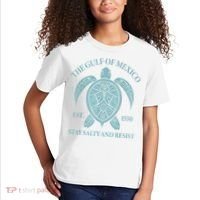the Gulf of Mexico turtle Kids T-Shirt thumb 2