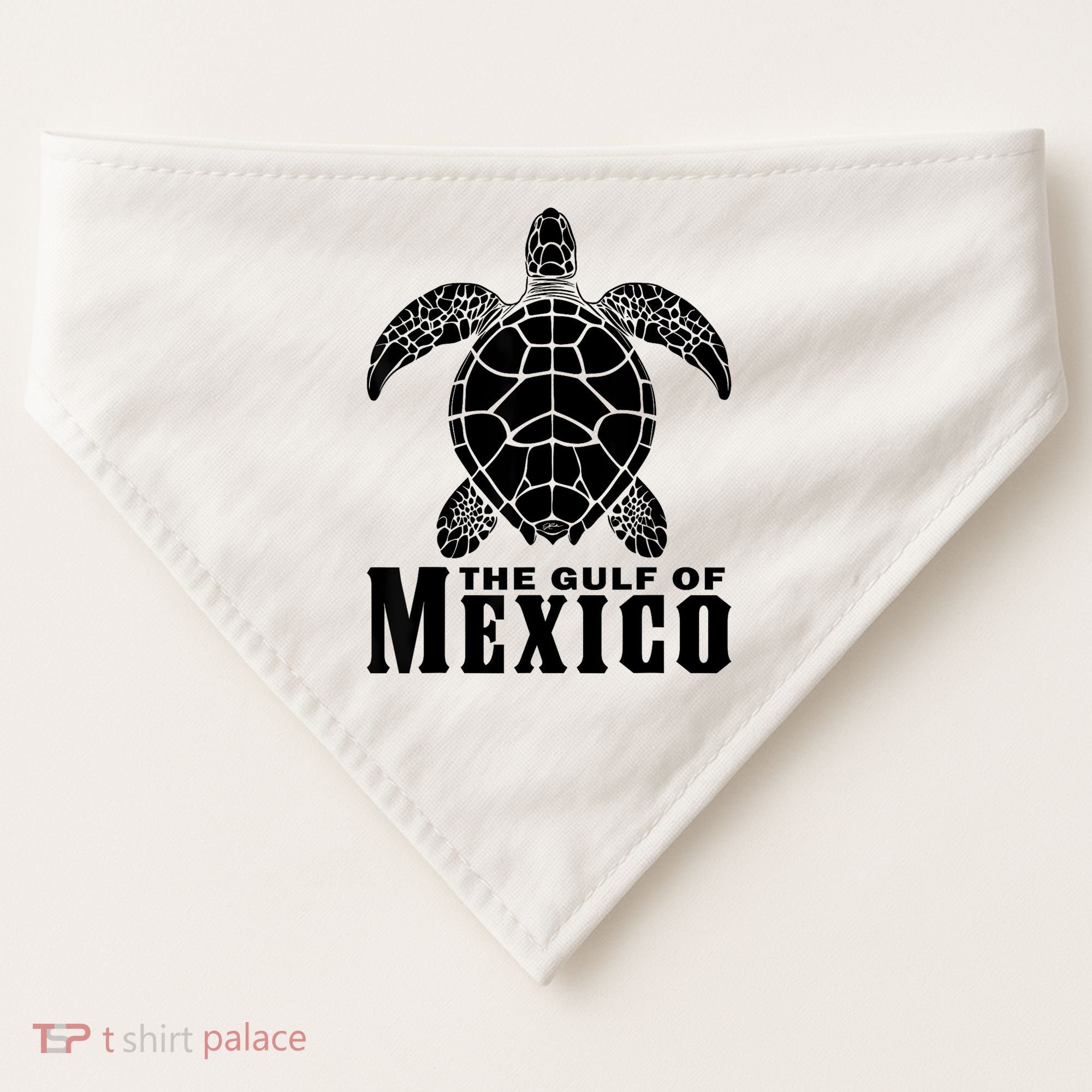 The Gulf Of Mexico Sea Turtle Beach USA-Made Doggie Bandana