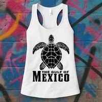 The Gulf Of Mexico Sea Turtle Beach Women's Tank Top thumb 3