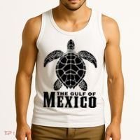 The Gulf Of Mexico Sea Turtle Beach Tank Top thumb 3