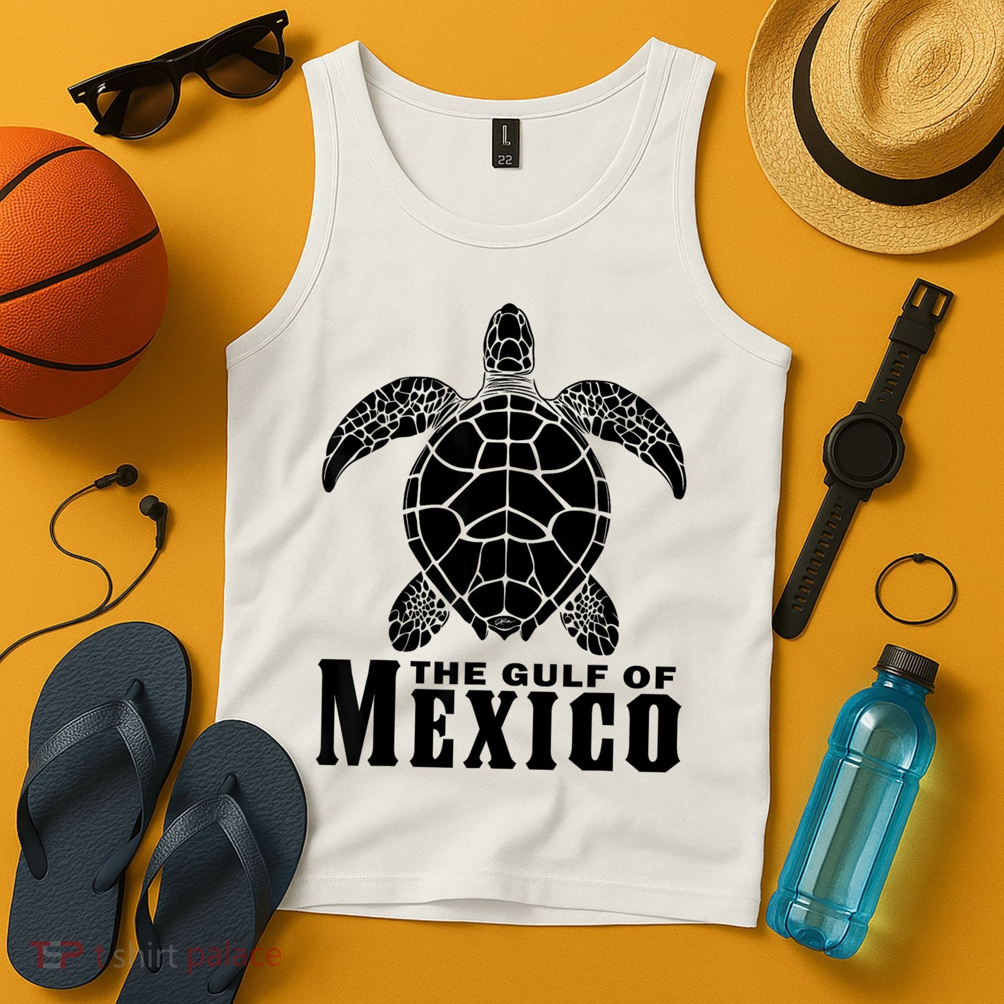 The Gulf Of Mexico Sea Turtle Beach Tank Top