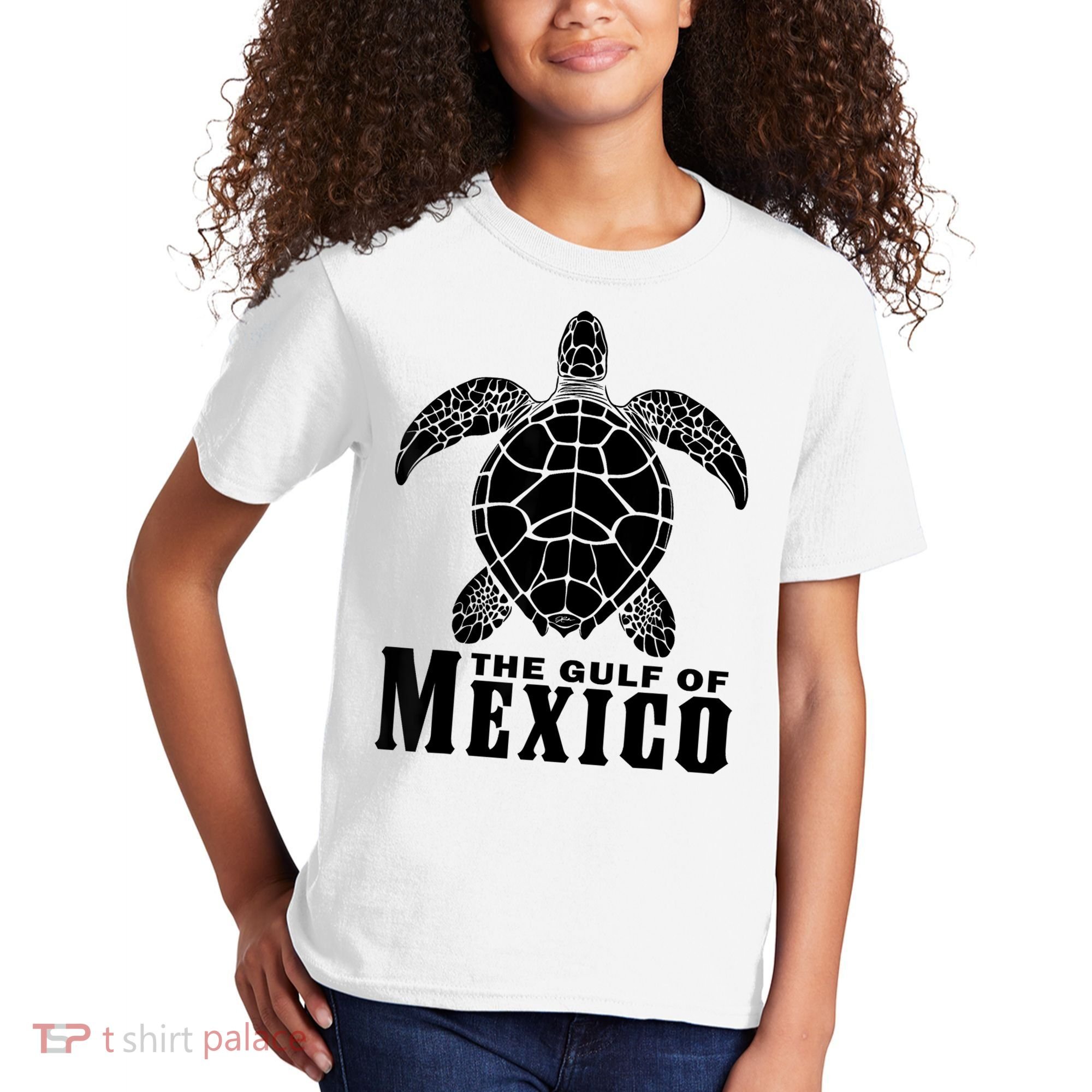The Gulf Of Mexico Sea Turtle Beach Kids T-Shirt