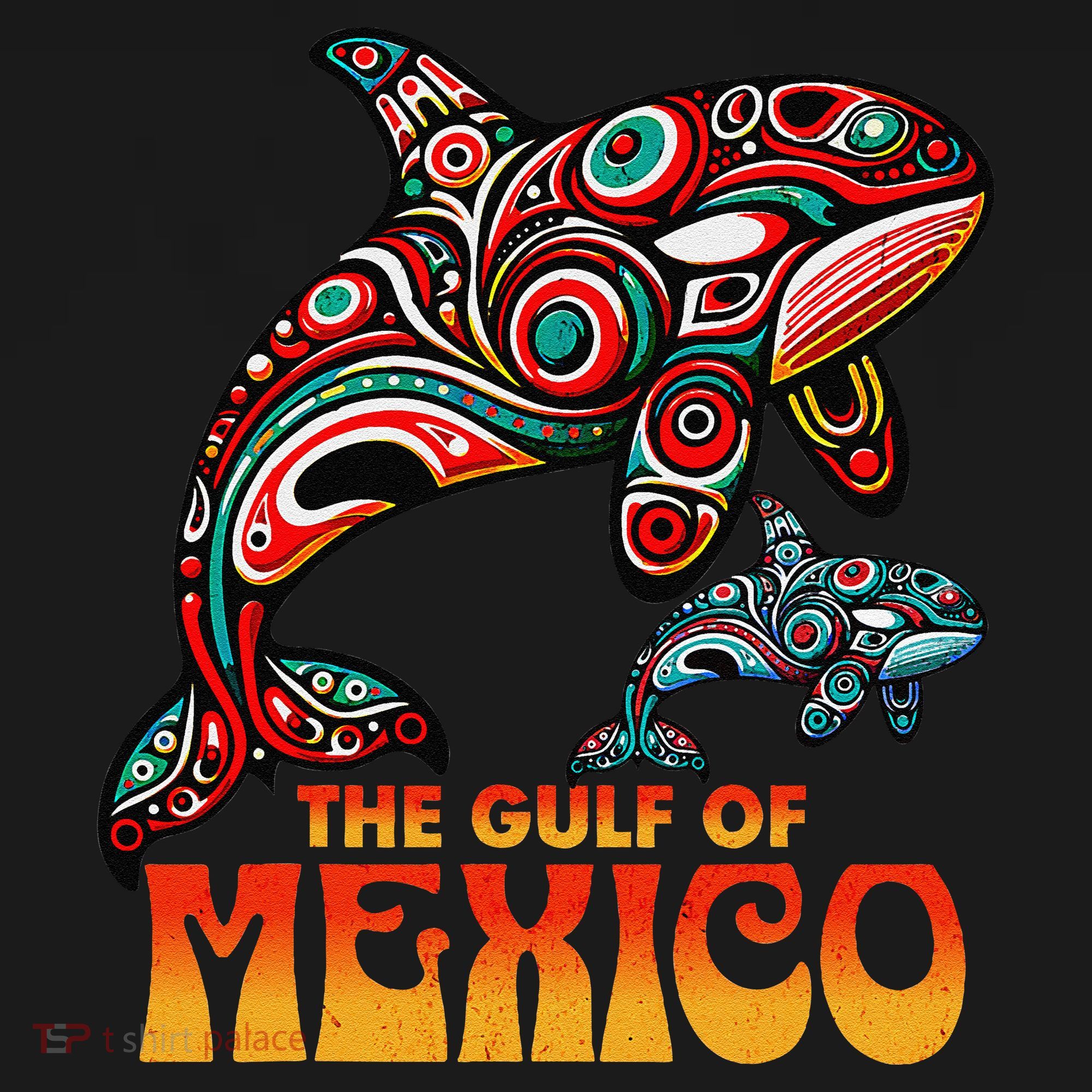 The Gulf Of Mexico EDM Music Rave Aztec Sea Turtle Graphic Women's Tank Top