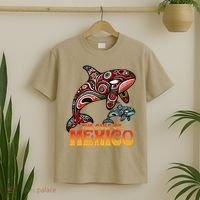 The Gulf Of Mexico EDM Music Rave Aztec Sea Turtle Graphic T-Shirt thumb 2