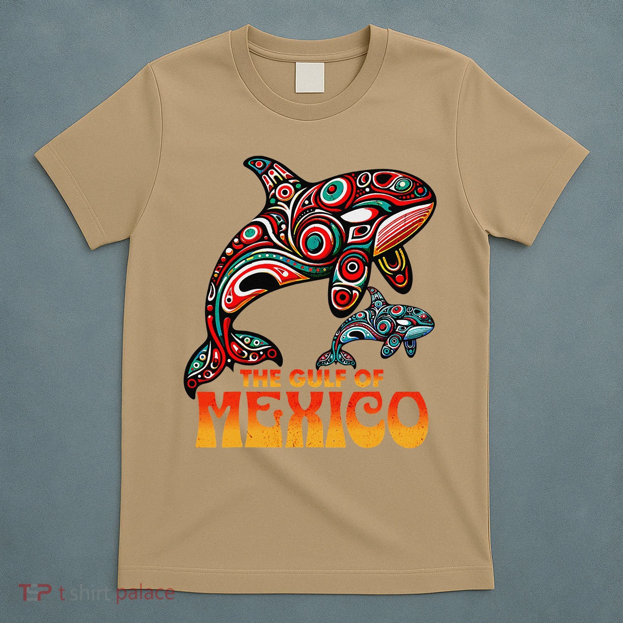 The Gulf Of Mexico EDM Music Rave Aztec Sea Turtle Graphic T-Shirt