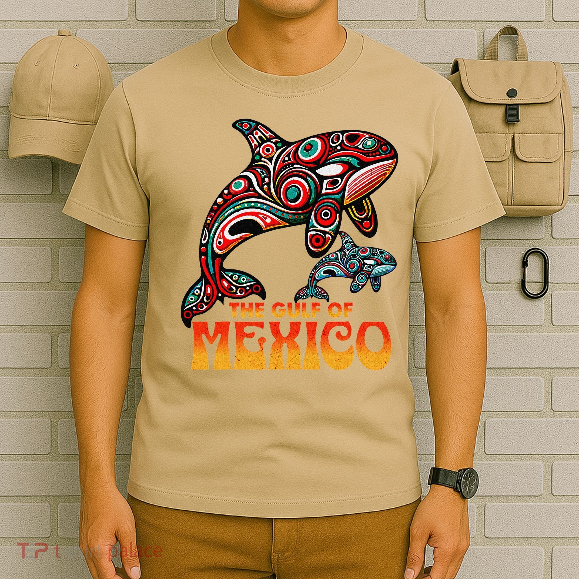 The Gulf Of Mexico EDM Music Rave Aztec Sea Turtle Graphic T-Shirt