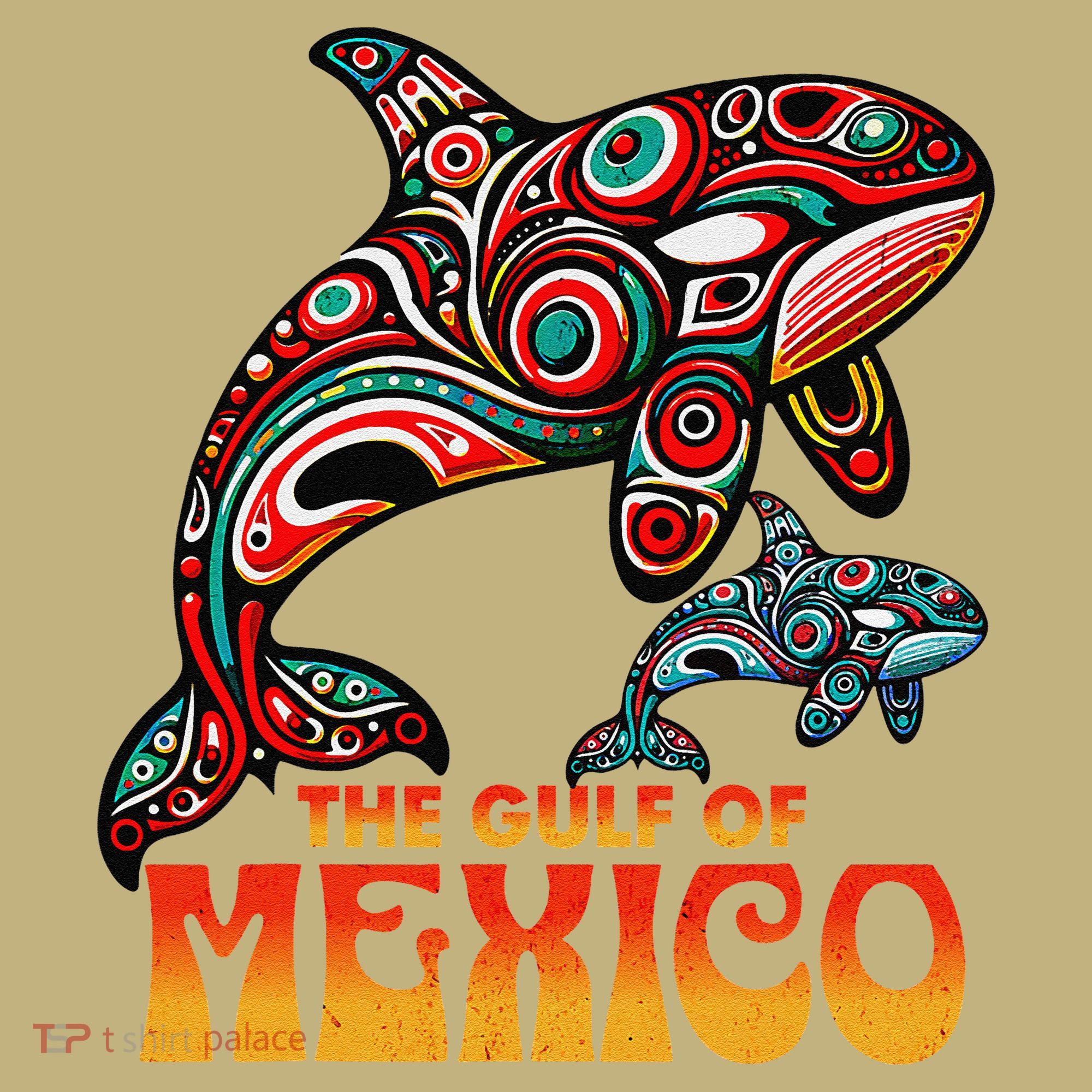 The Gulf Of Mexico EDM Music Rave Aztec Sea Turtle Graphic T-Shirt