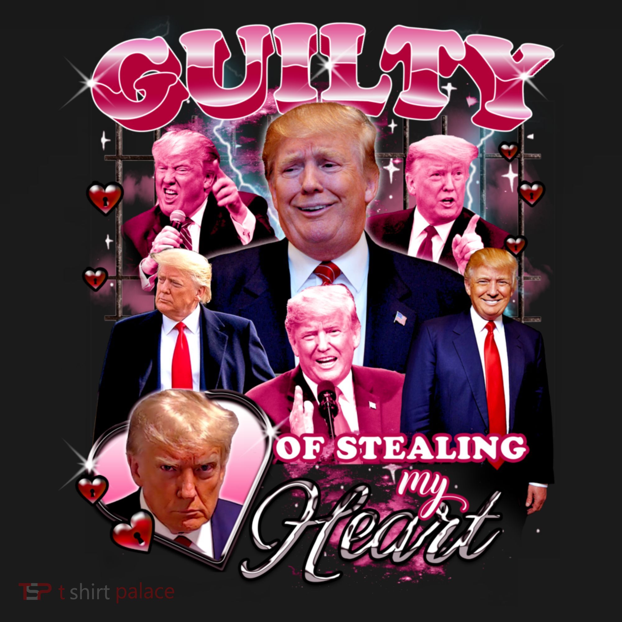Trump Guilty Of Stealing My Heart Funny Donald Trump Lover T-Shirt