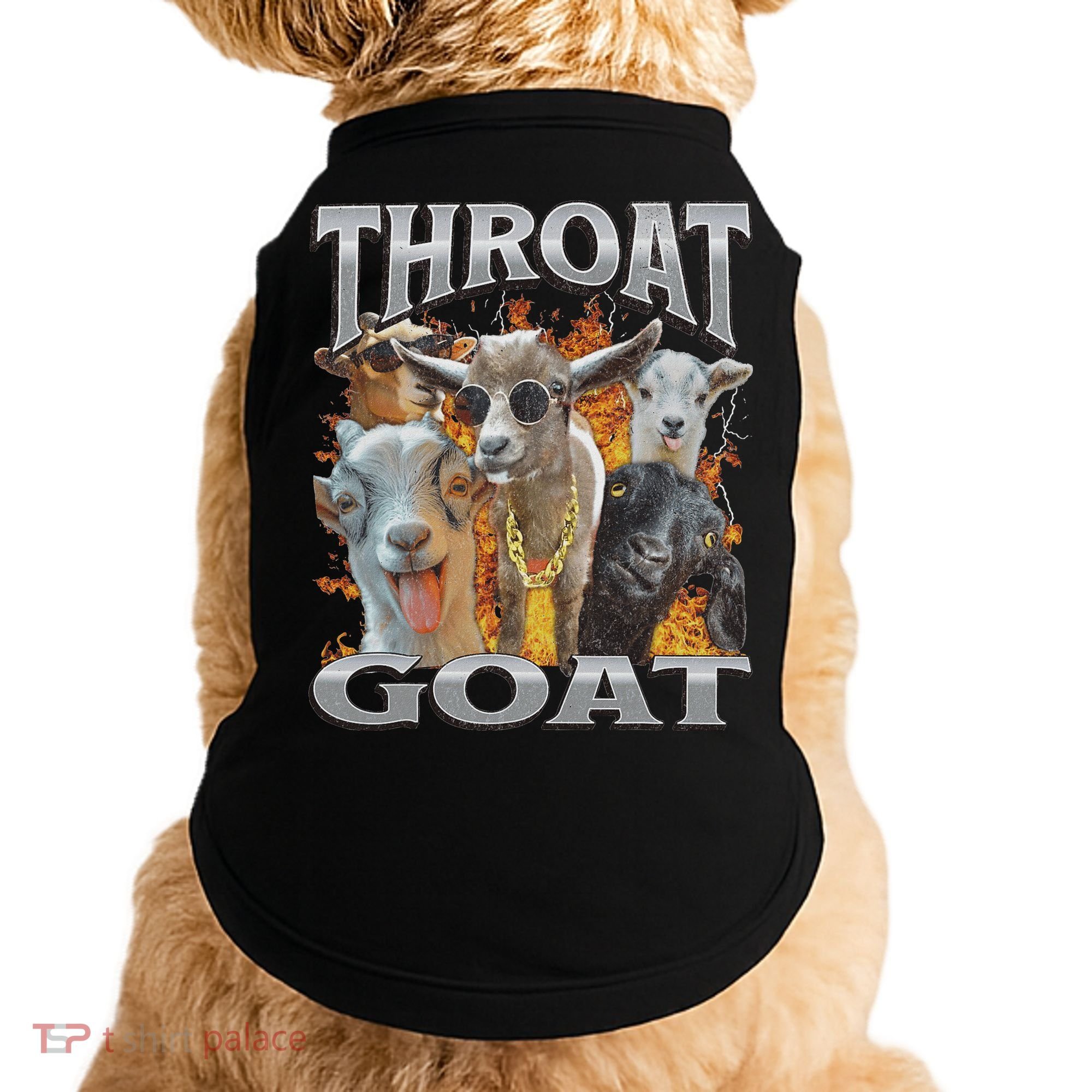 Throat Goat Offensive Adult Humor Bootleg Doggie Tank