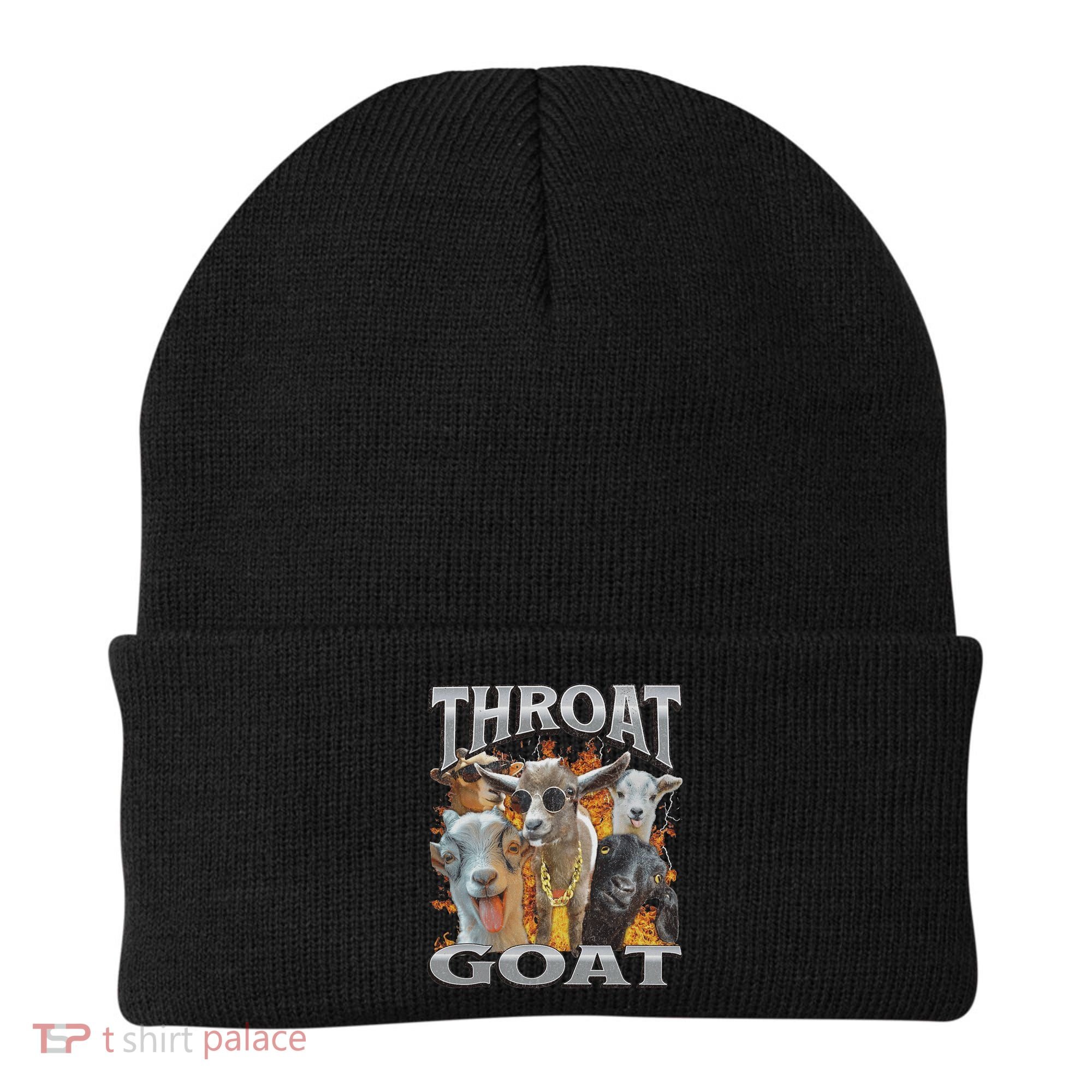 Throat Goat Offensive Adult Humor Bootleg Beanie