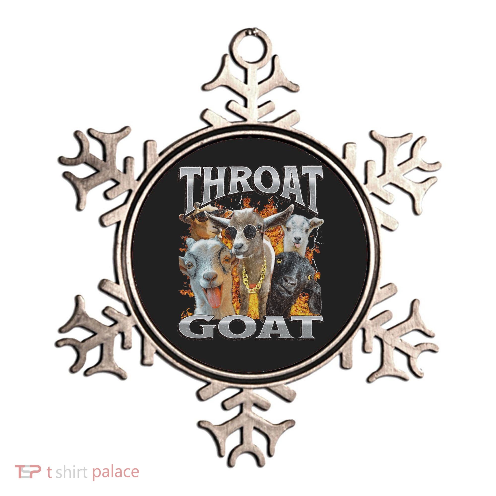 Throat Goat Offensive Adult Humor Bootleg Ornament