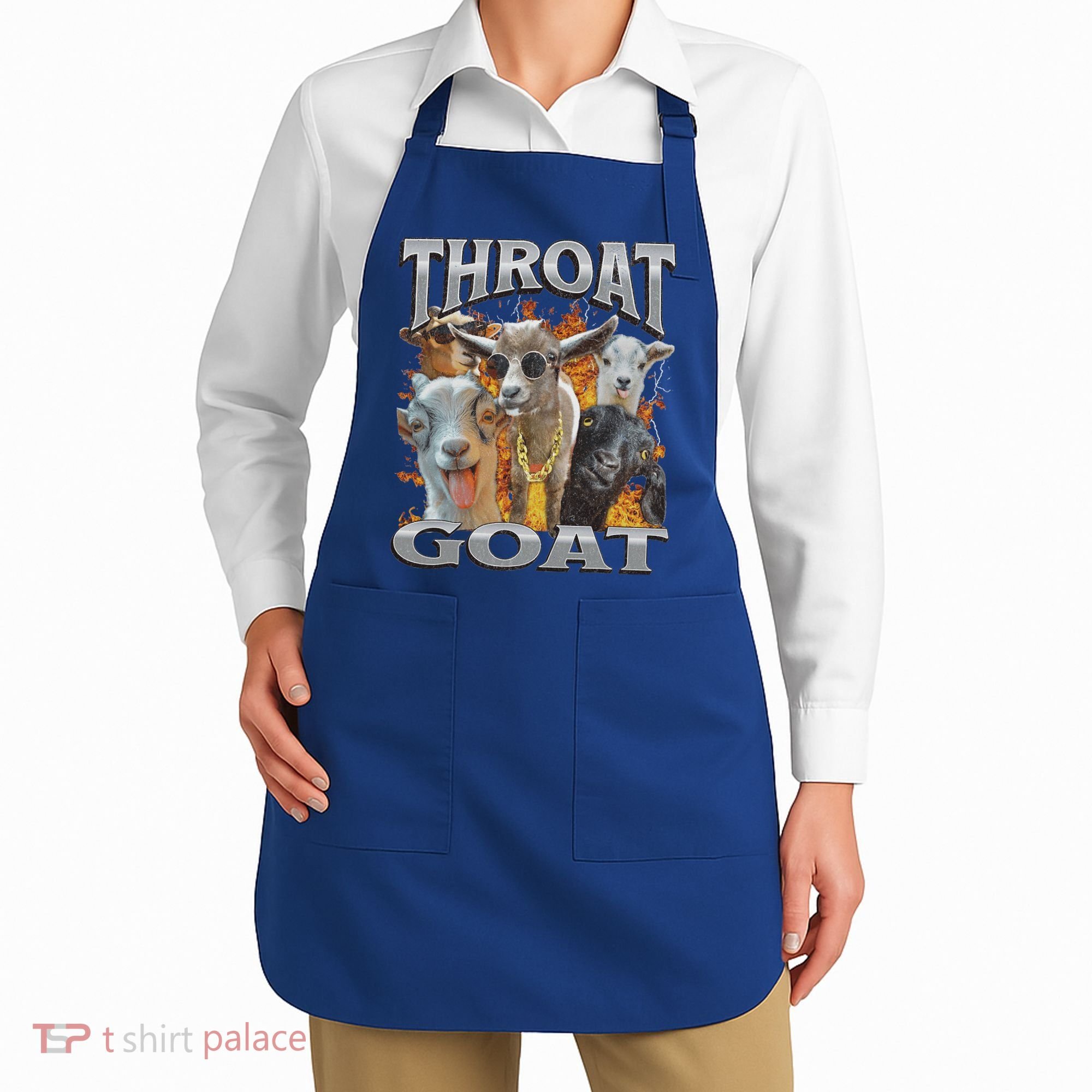 Throat Goat Offensive Adult Humor Bootleg Apron