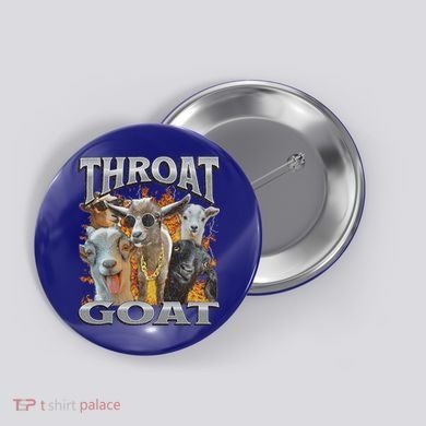 Throat Goat Offensive Adult Humor Bootleg Button