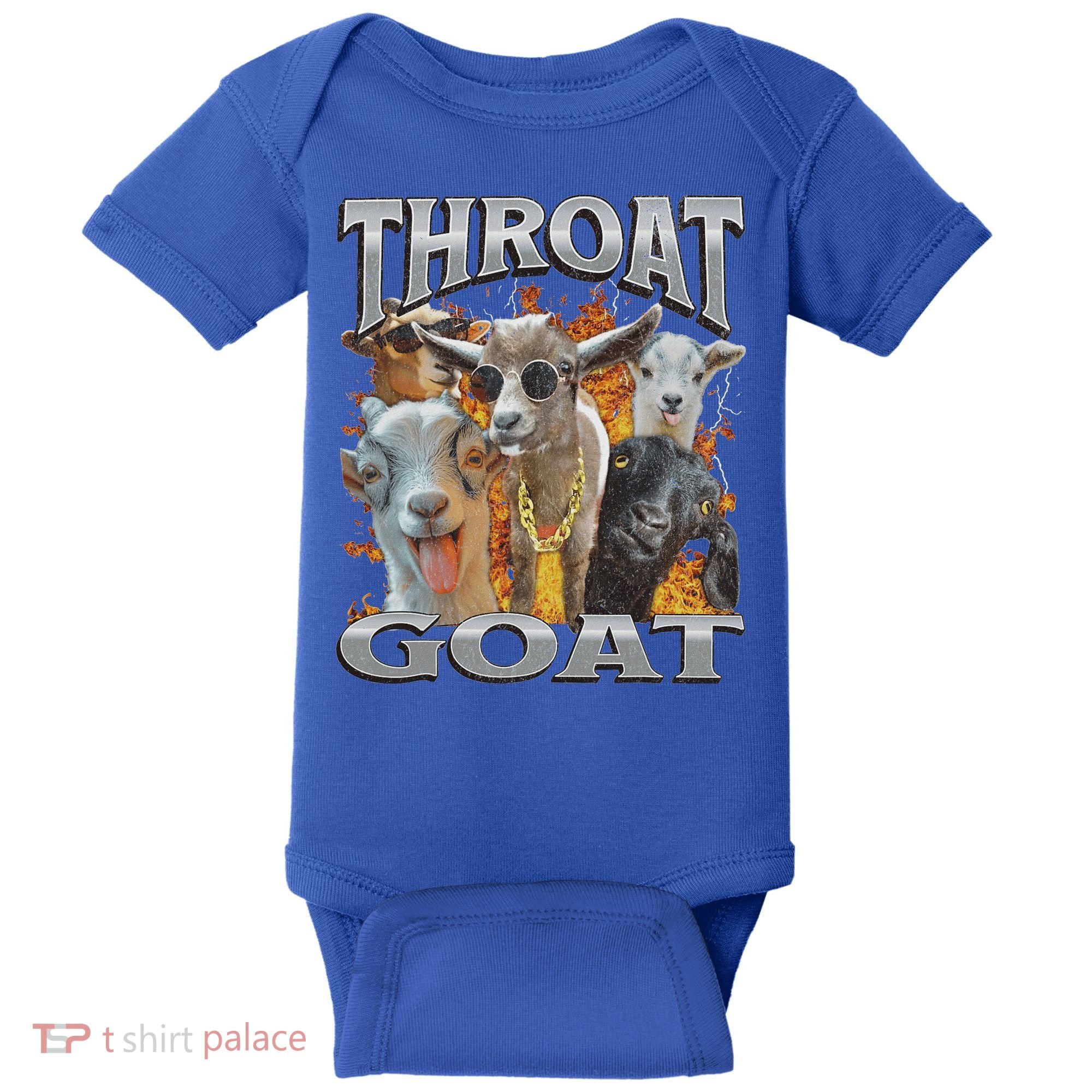 Throat Goat Offensive Adult Humor Bootleg Baby Bodysuit
