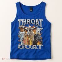 Throat Goat Offensive Adult Humor Bootleg Tank Top thumb 2