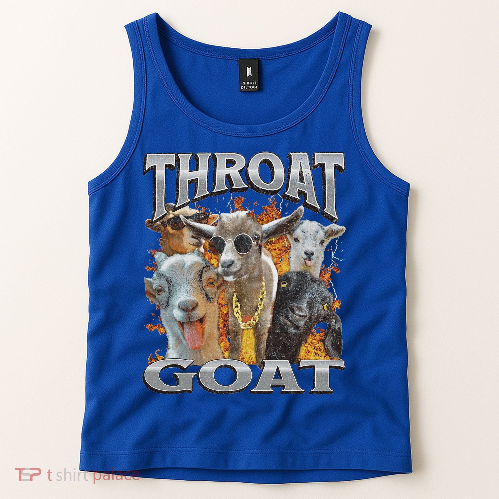 Throat Goat Offensive Adult Humor Bootleg Tank Top