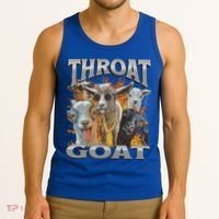 Throat Goat Offensive Adult Humor Bootleg Tank Top thumb 3