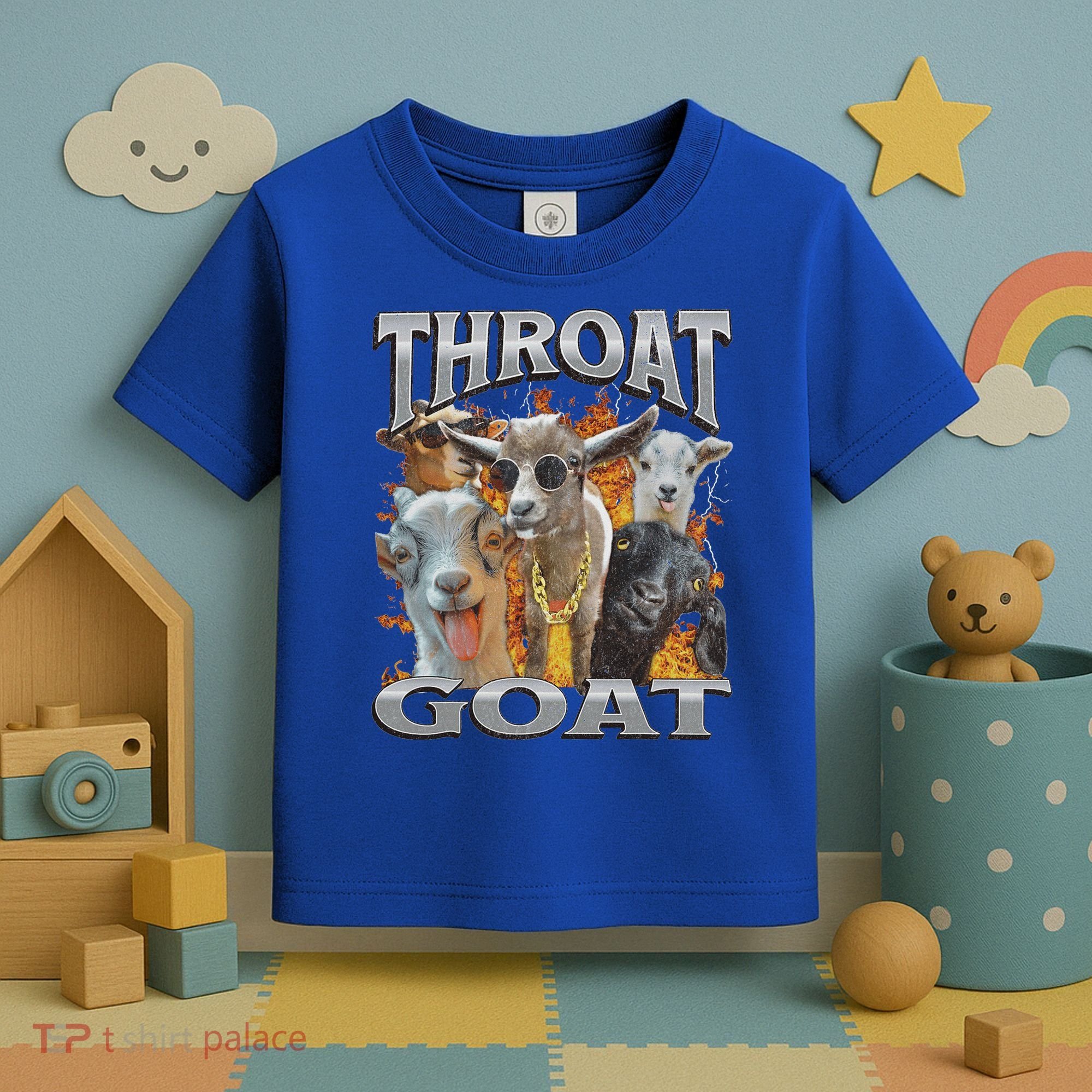 Throat Goat Offensive Adult Humor Bootleg Toddler T-Shirt