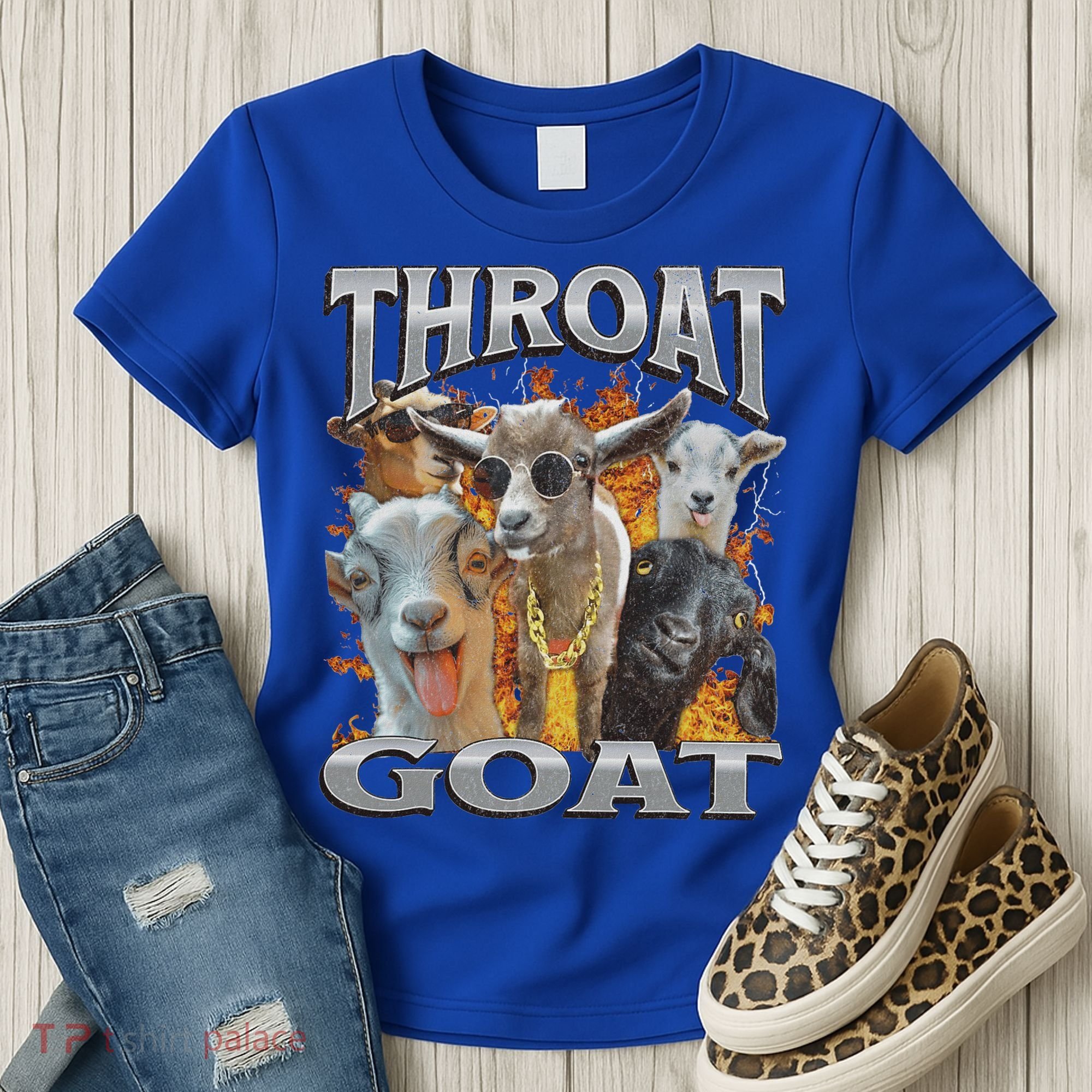 Throat Goat Offensive Adult Humor Bootleg Women's T-Shirt